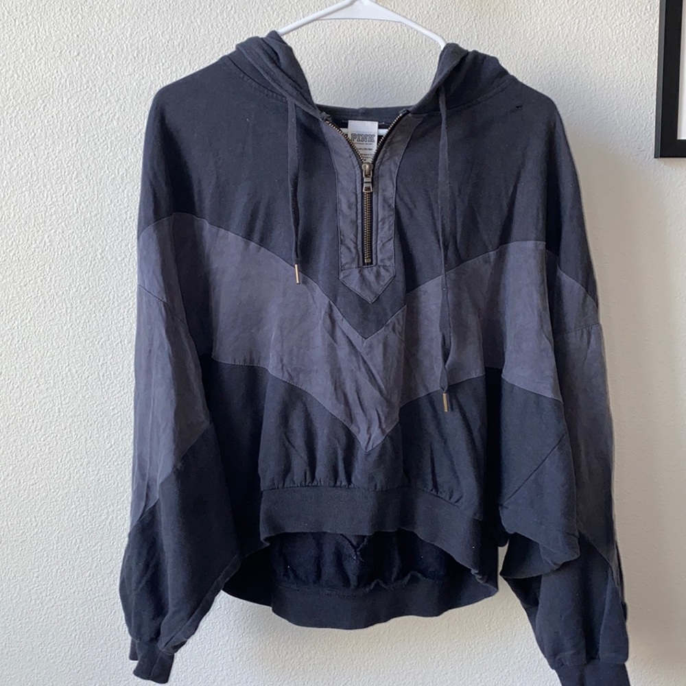 Grey VS/pink flow hoodie